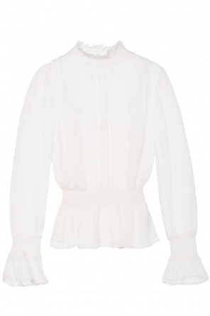 'clarette' transparent ruffled top, zdjęcie 1 'clarette' transparent ruffled top od AllSaints